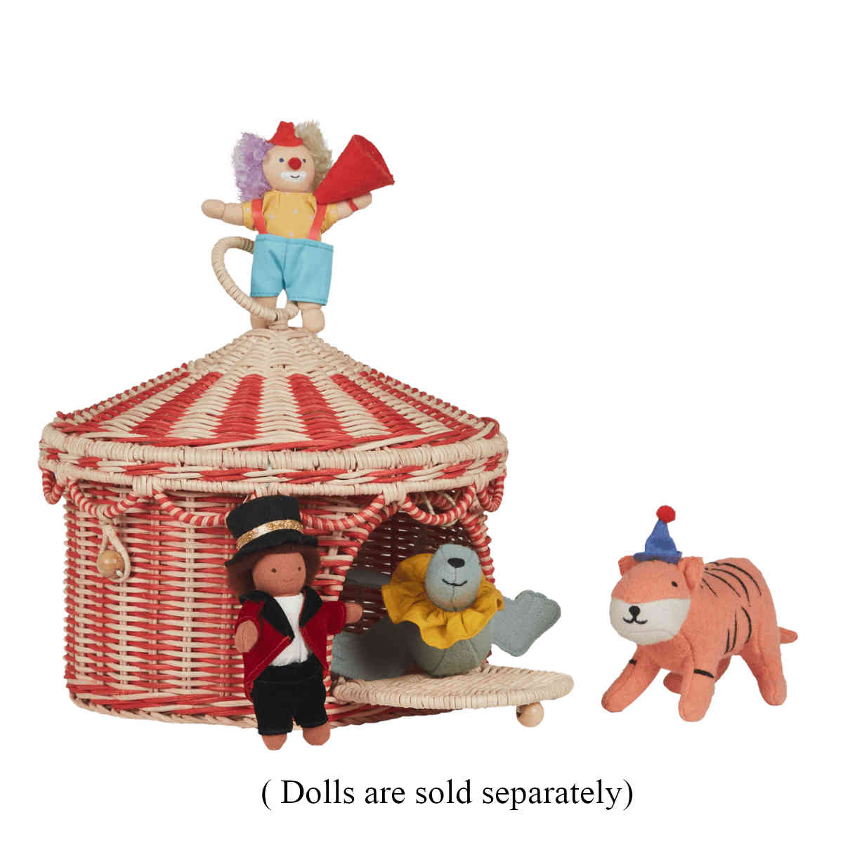 Olli Ella Circus Tent Toy Basket, Small