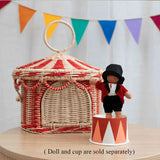 Olli Ella Circus Tent Toy Basket, Small