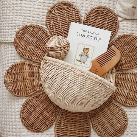 Olli Ella Rattan Daisy Wall Basket