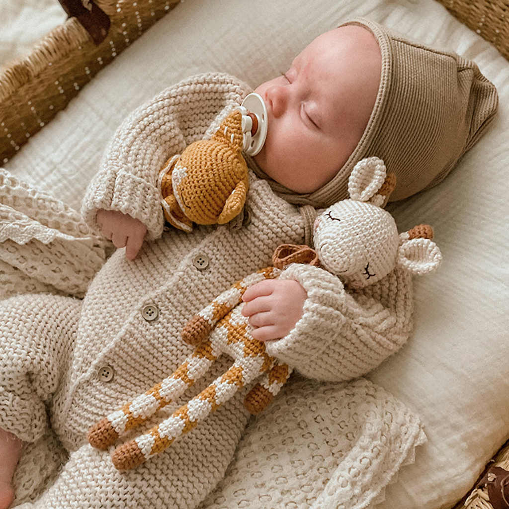 Patti Oslo Organic Crochet Doll,  Goldie Giraffe