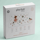 Play&Go 2 in 1 EEVAA Reversible Form Puzzle Playmat and Storage Box, Alphabet