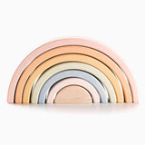 Sabo Wooden Rainbow Arch Stacker, Pastel