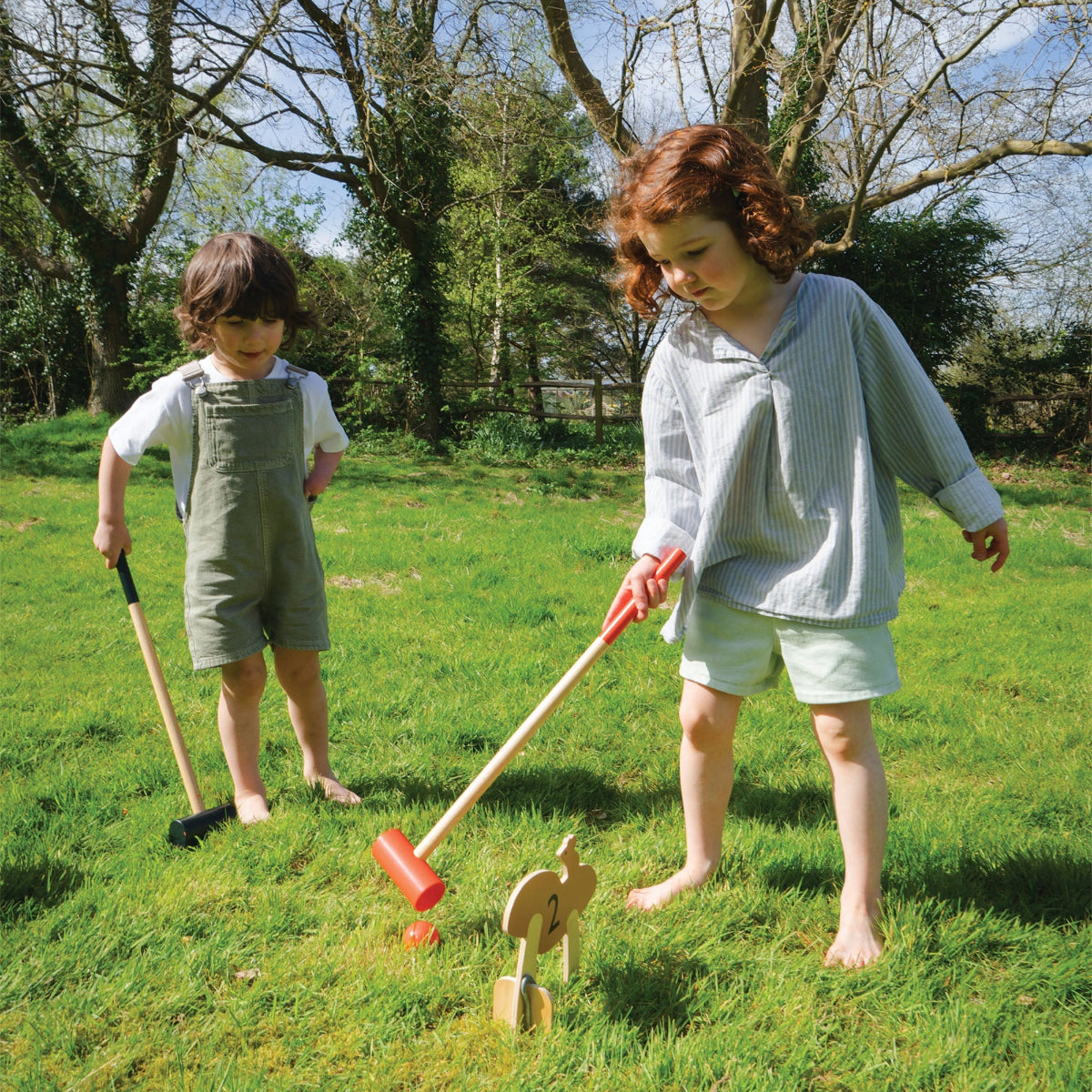 Tender Leaf Toys Woodland Indoor Croquet Set