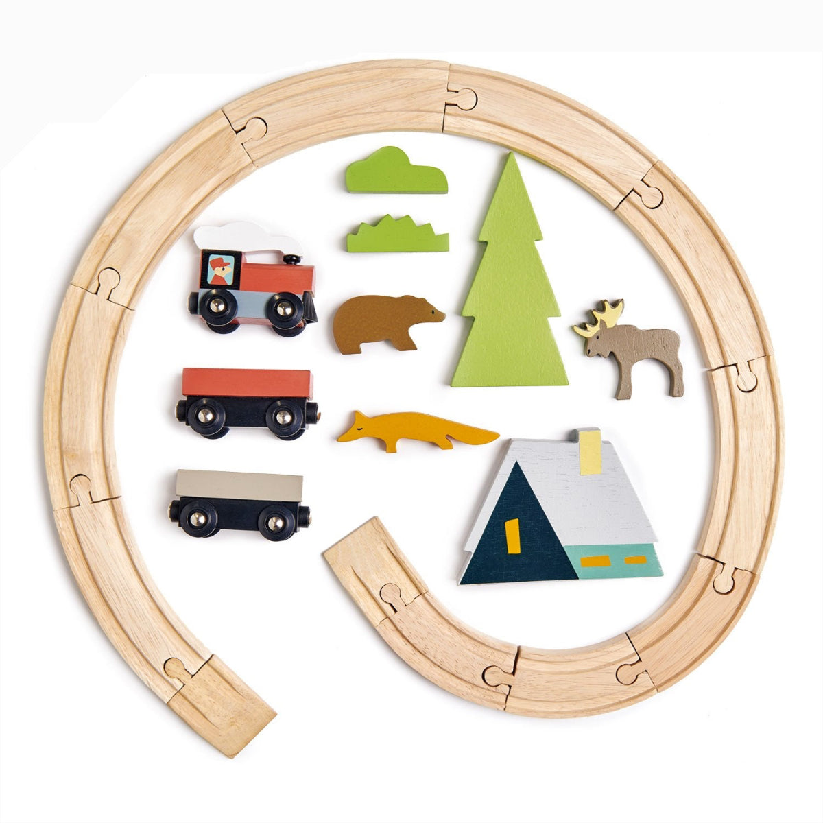 Tender Leaf Toys Treetops Train Set