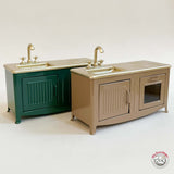 Maileg  Mouse size Dollhouse Kitchen, Dark Green