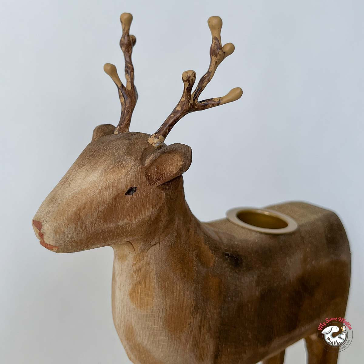 Maileg Reindeer Candle Holder Set