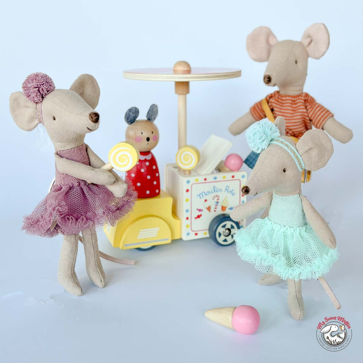 Maileg Big Sister Ballerina Mouse, Heather