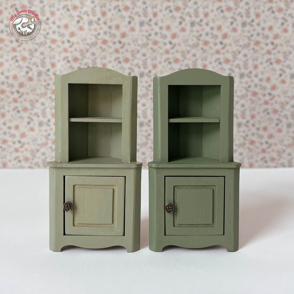 Maileg Dollhouse Corner Cabinet, Mouse size