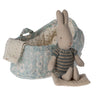 Maileg Micro Rabbit in Carry Cot