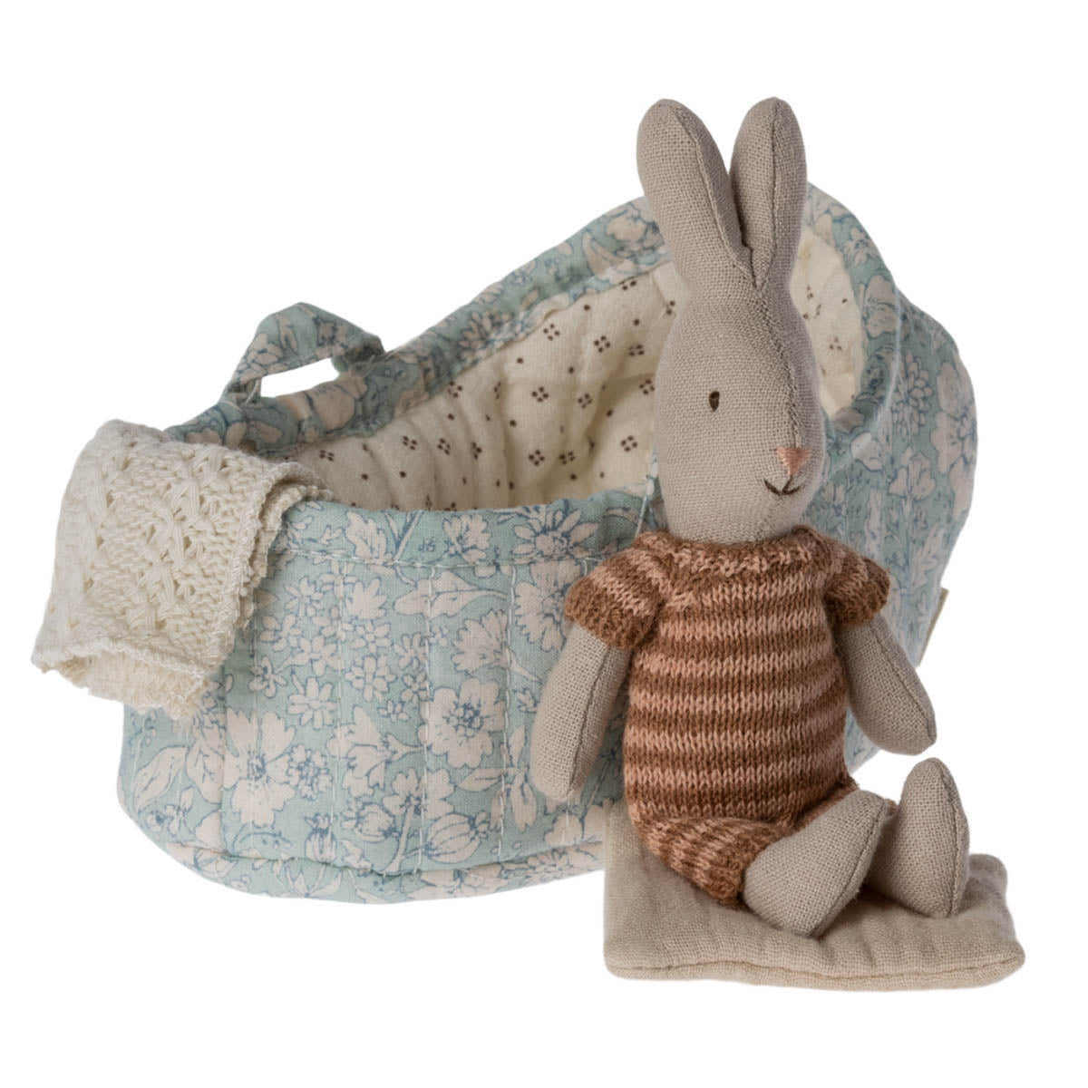 Maileg Micro Rabbit in Carry Cot