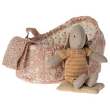 Maileg Micro Bunny in Carry Cot