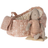 Maileg Micro Bunny in Carry Cot