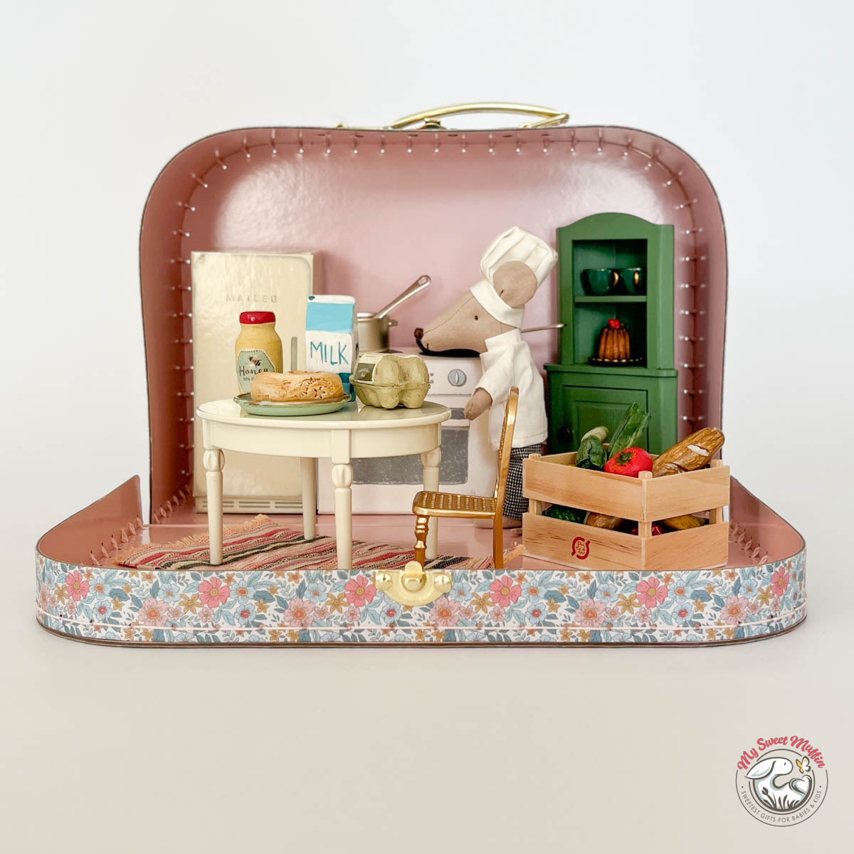 Alimrose Nesting Suitcase Set, French Garden