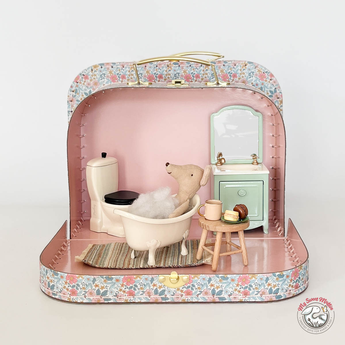 Maileg Mouse size Sink Dresser with Mirror, New