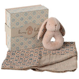 Maileg Bunny Rattle Set, Powder (ships in April)