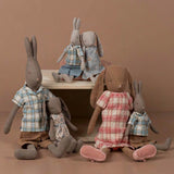 Maileg Rabbit in Checker Shirt, Size 2 (ships in May)