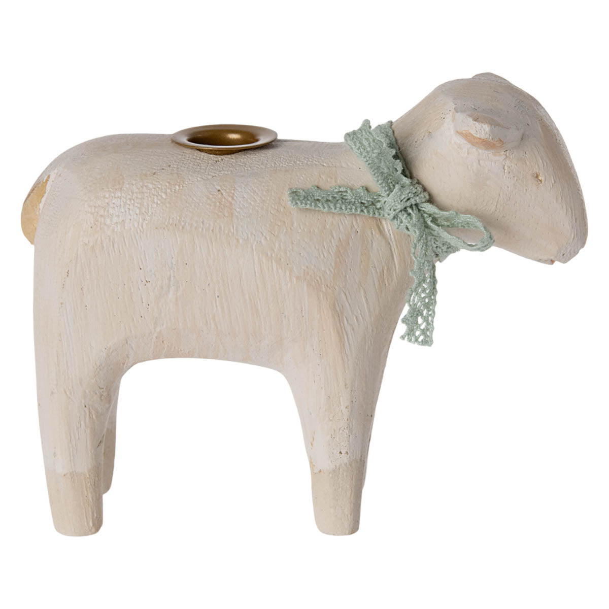 Maileg Wooden Candle Holder, Lamb (ships in late January)