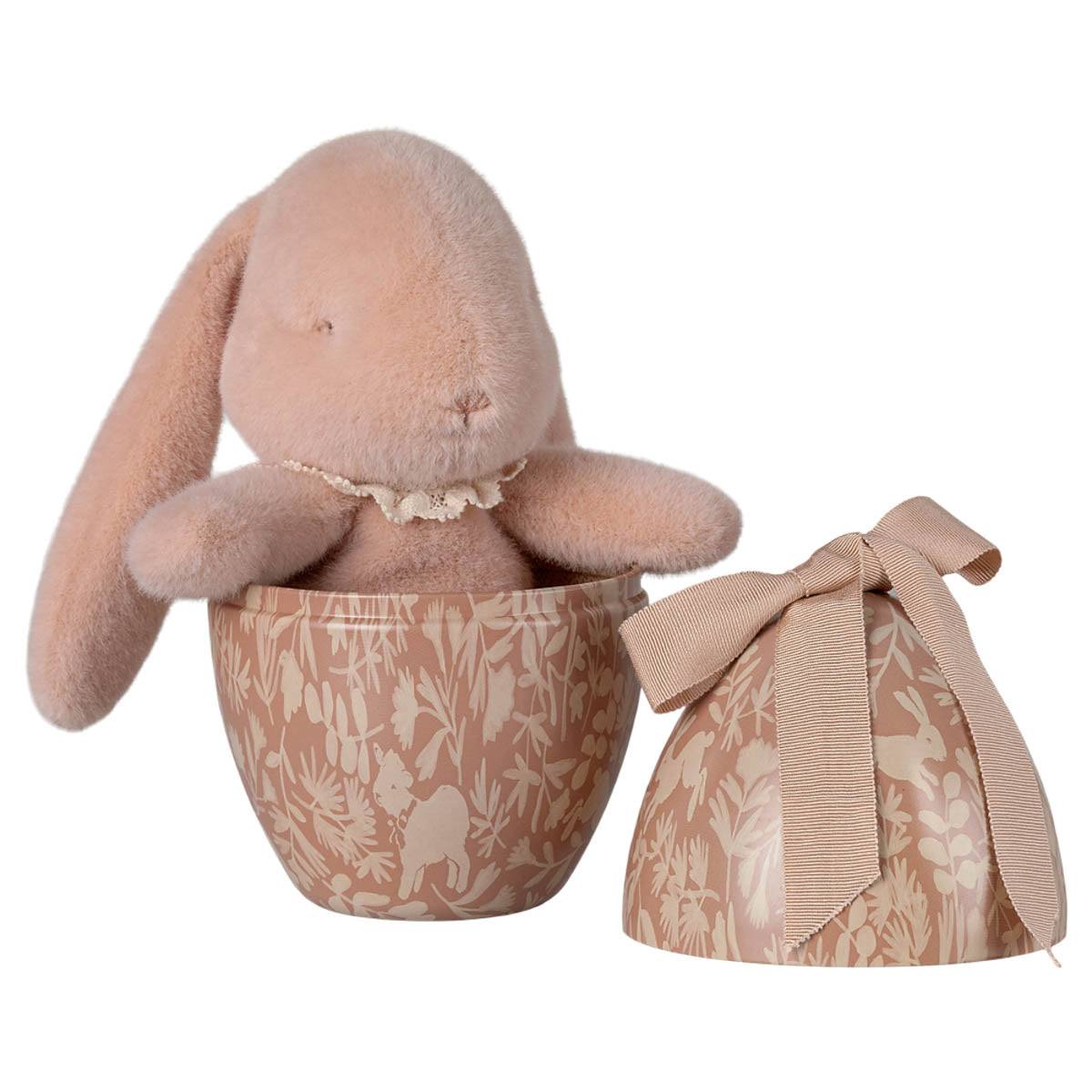 Maileg Metal Easter Egg with Bunny, Powder (ships early February)