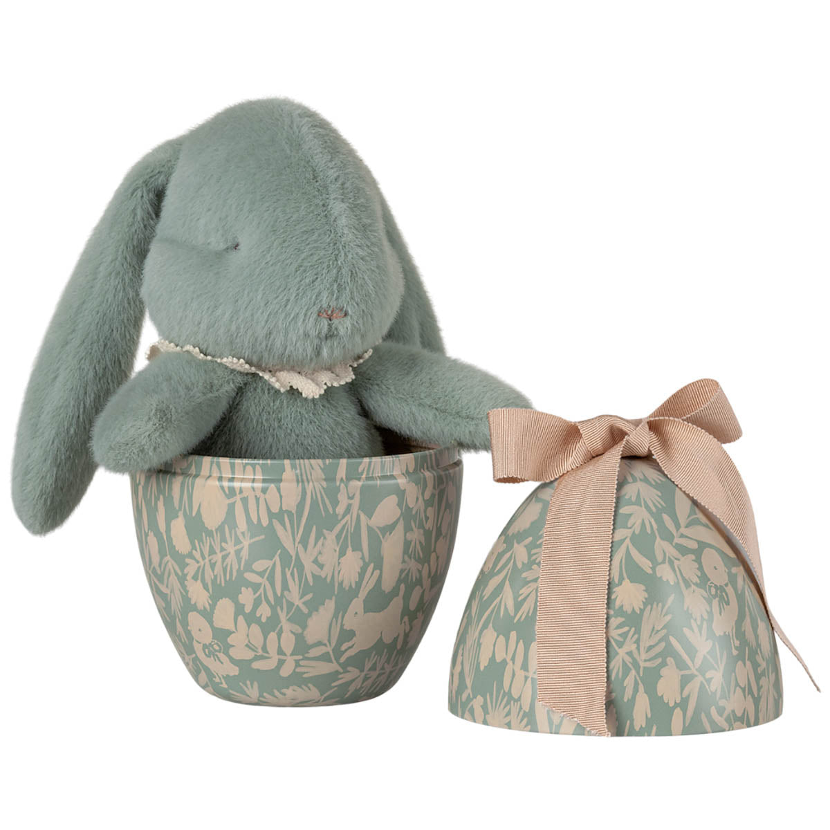 Maileg Metal Easter Egg with Bunny, Mint  (ships early February)