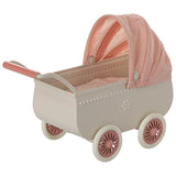 Maileg Mouse size Pram, Coral (ships in March)