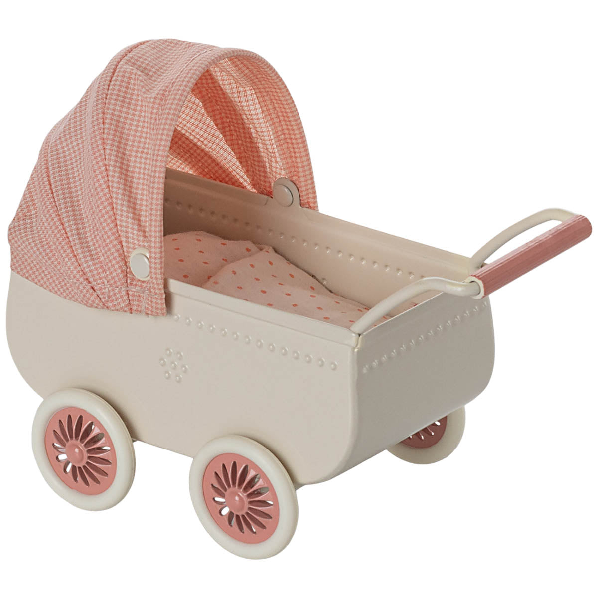 Maileg Mouse size Pram, Coral (ships in March)