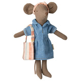 Maileg Mom/Dad Mouse Clothes, Denim Dress with Bag (ships in March)