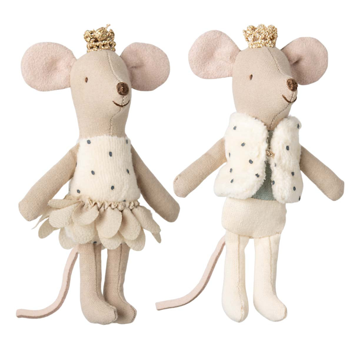 Maileg Royal Twin Little Sister and Brother Mouse in Box, 2025 (ships in late January)