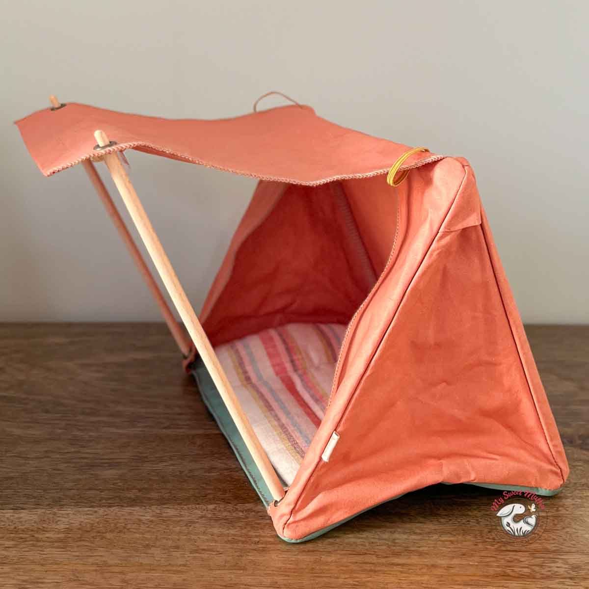 Maileg Mouse Happy Camper Tent, Orange