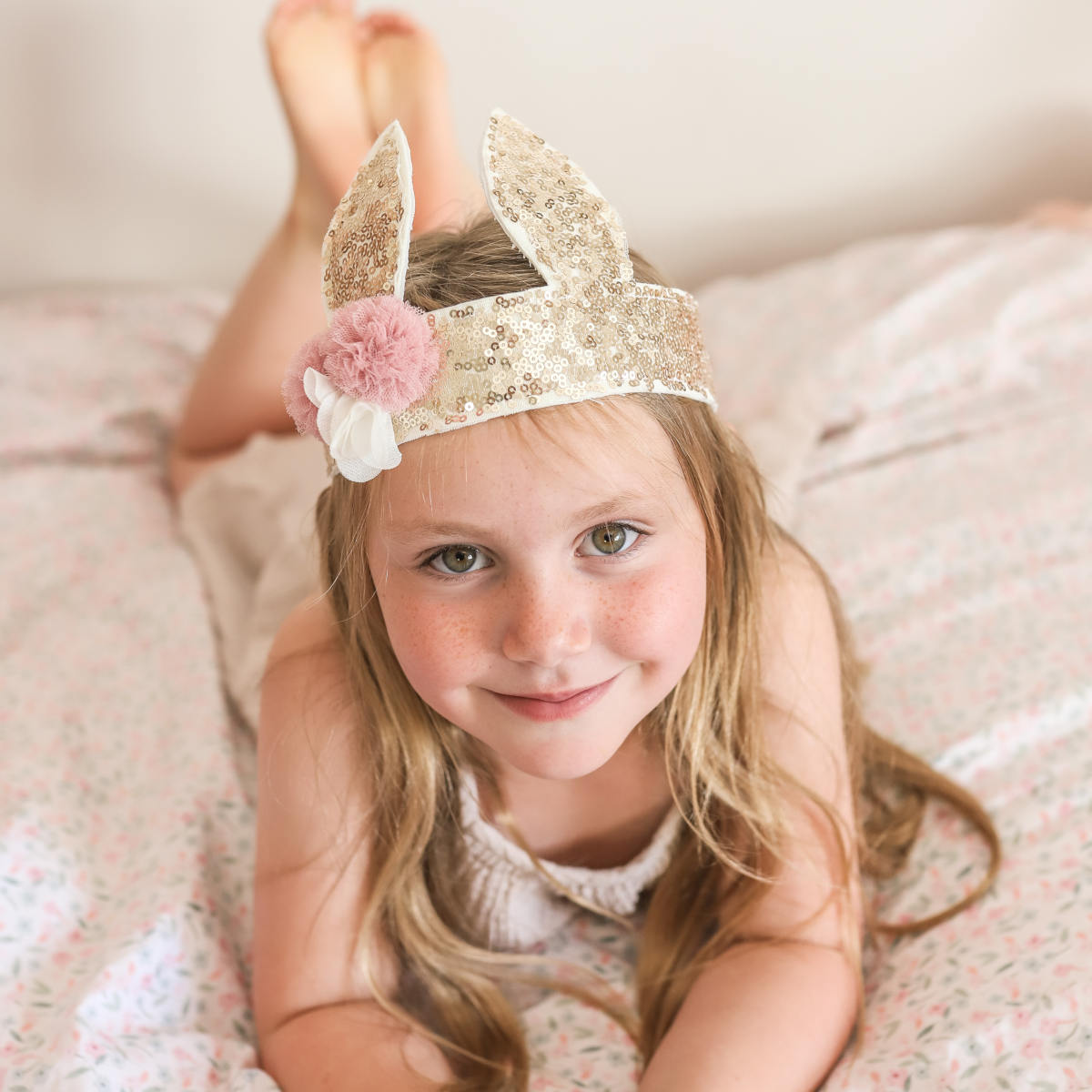 Alimrose Sequin Bunny Crown