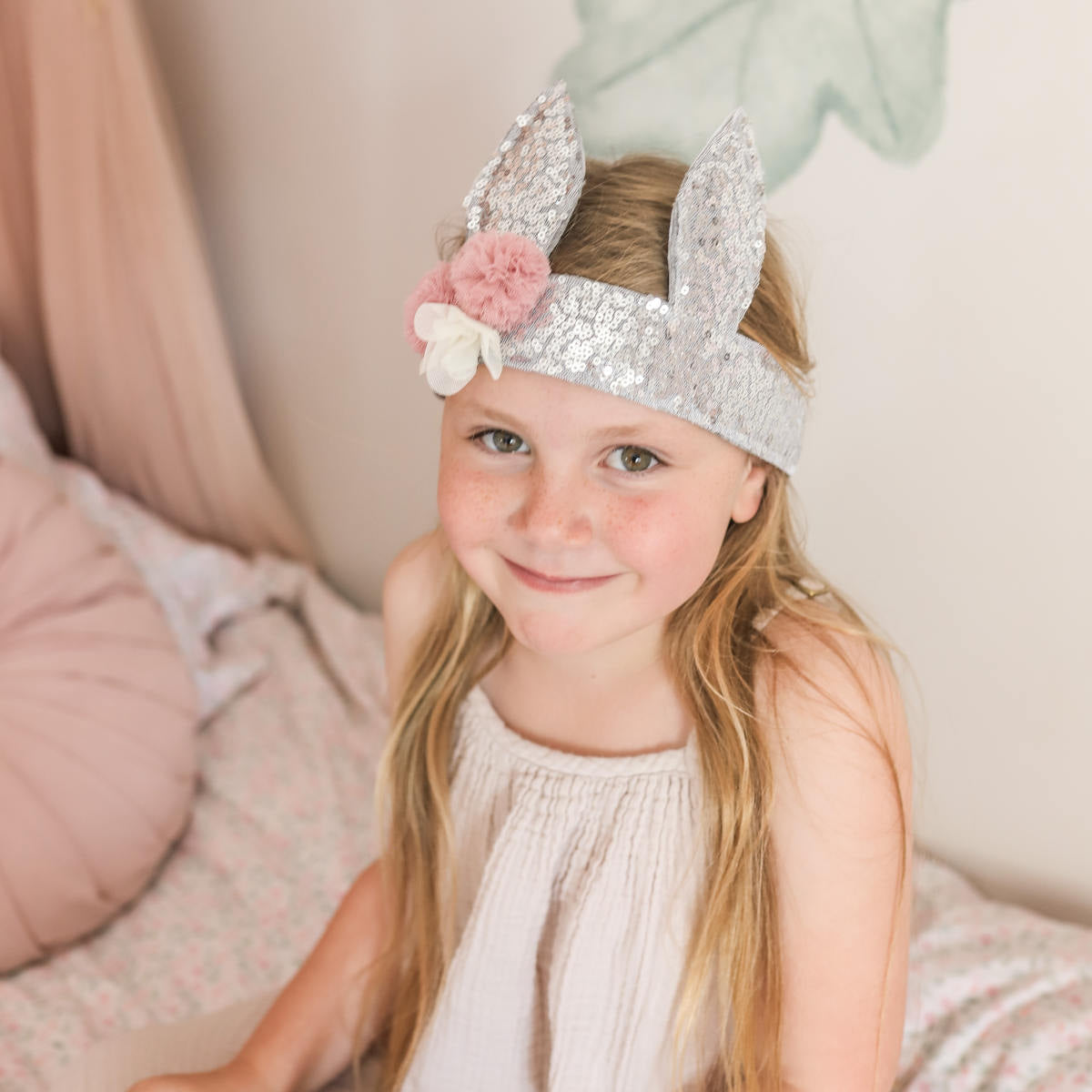 Alimrose Sequin Bunny Crown