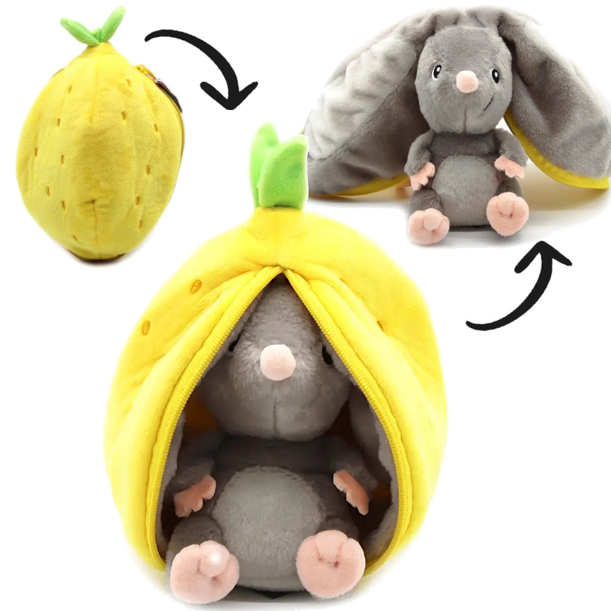 Flipetz Rocket the Mouse/Lemon Plush Doll