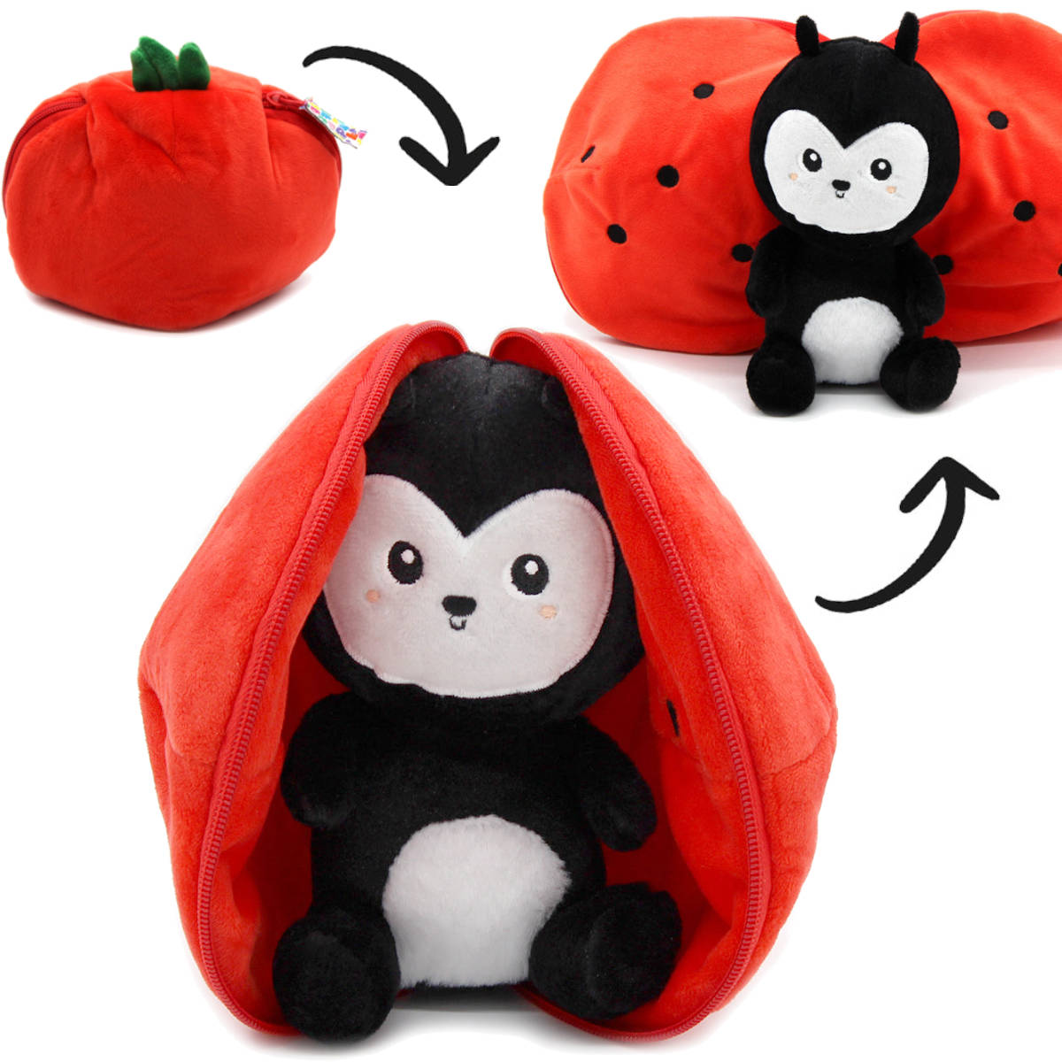 Flipetz Comet the Ladybug/Tomato Plush Doll