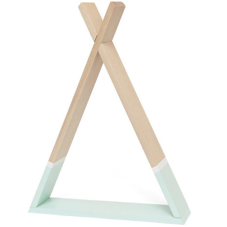 Petit Monkey Tipi Wooden Shelf, Black