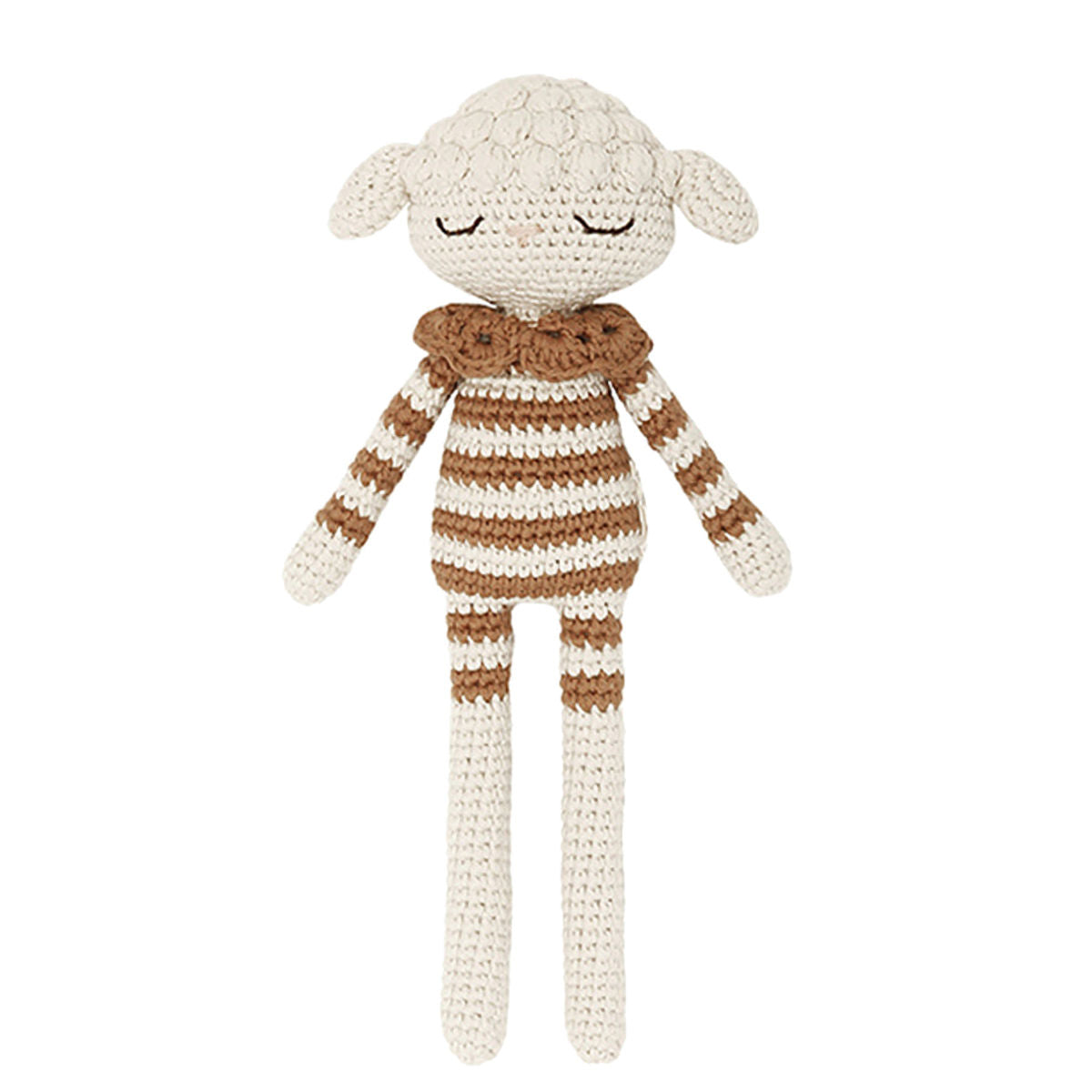 Patti Oslo Organic Crochet Doll, Lea Lamb, Caramel