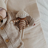 Patti Oslo Organic Crochet Doll, Lea Lamb, Caramel