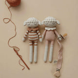 Patti Oslo Organic Crochet Doll, Lea Lamb, Caramel