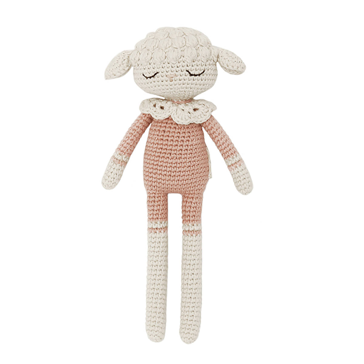 Patti Oslo Organic Crochet Doll, Lili Lamb, Rose