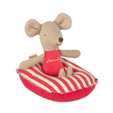 Maileg Mouse size Boat, Yellow Stripe