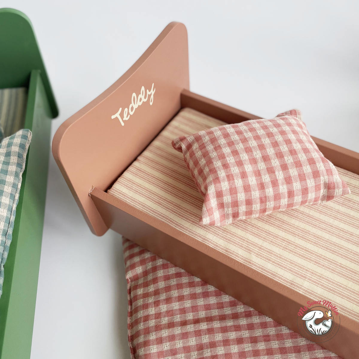 Maileg Wooden Bed for Teddy Mom, Dad