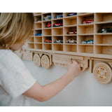 Toy Car Storage Wooden Truck