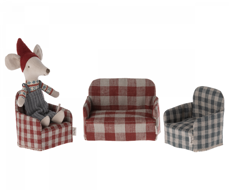 Maileg Mouse size Fabric Love Seat