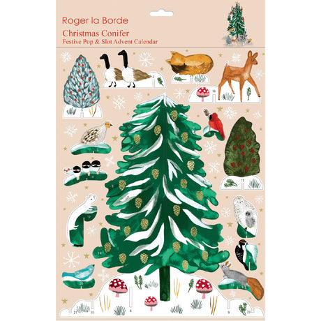 Pop and Slot Advent Calendar, Christmas Conifer