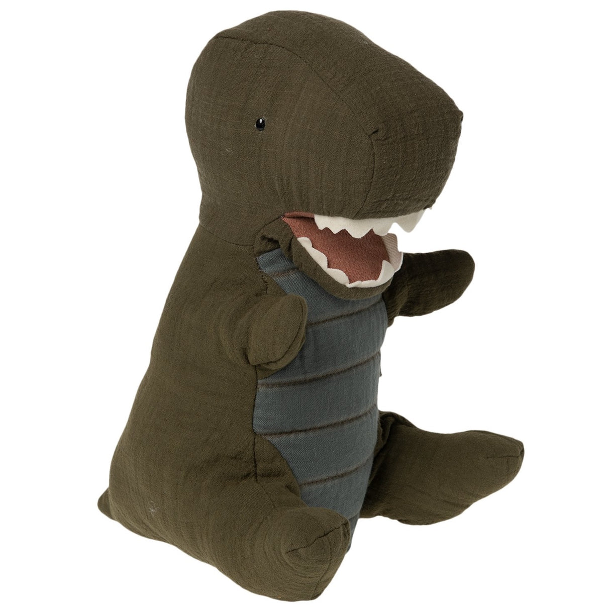 Maileg Dinosaur Hand Puppet, Dusty Green