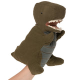 Maileg Dinosaur Hand Puppet, Dusty Green