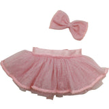 Pink Pompom Newborn Baby Girl Tutu with Headband