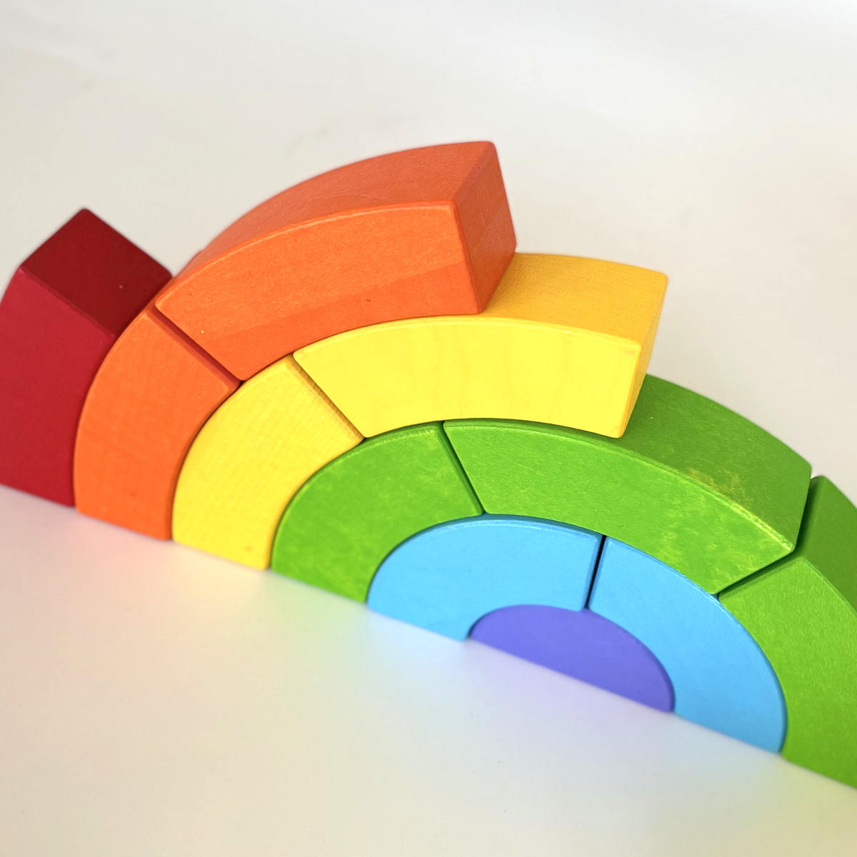 Bajo Rainbow Wooden Blocks, 21pcs