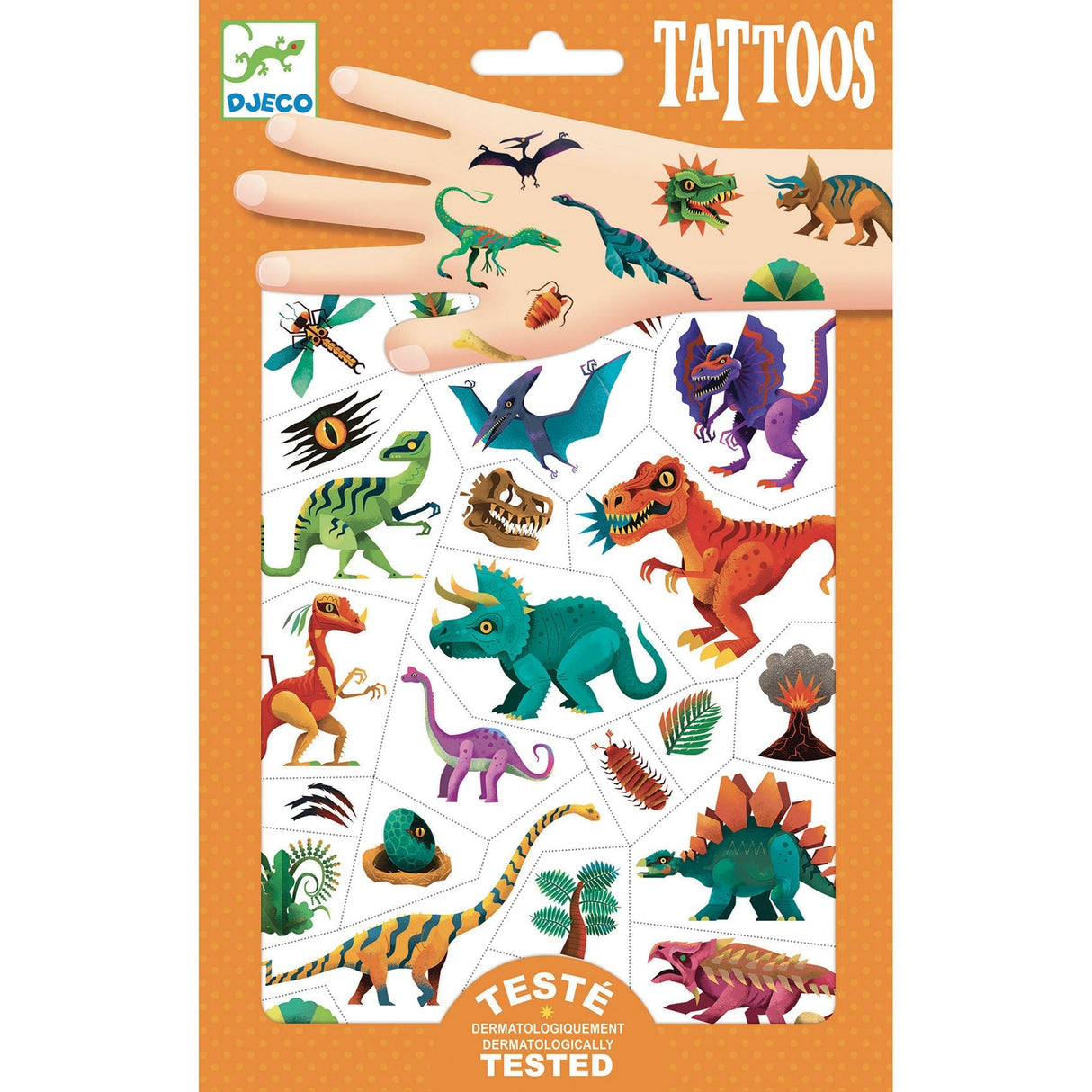 Djeco Temporary Tattoos, Dino Club