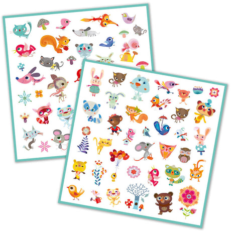 Djeco 160 Stickers, Little Friends