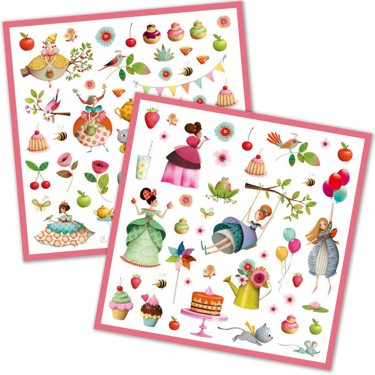 Djeco 160 Stickers, Princess Tea Party