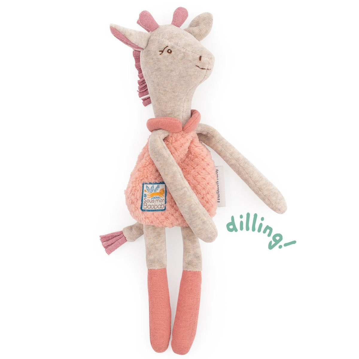 Moulin Roty Sous Mon Baobab Giraffe Rattle Comforter